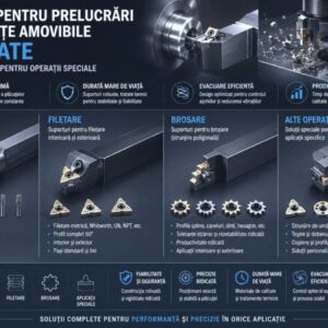 Suporti dedicați pentru prelucrări cu plăcuțe amovibile